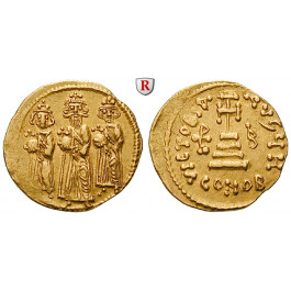 Byzanz, Heraclius, Heraclius Constantinus und Heraclonas, Solidus 638-641, ss-vz