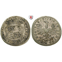 Fugger, Grafschaft, Sigmund Joseph u. Johann Rudolf unter Vormundschaf, 15 Kreuzer 1677, ss