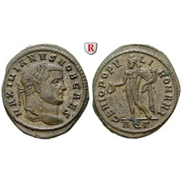 Römische Kaiserzeit, Galerius, Follis 297-298, vz+
