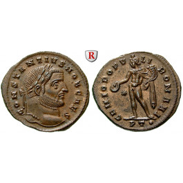 Römische Kaiserzeit, Constantius I., Caesar, Follis 295-296, st