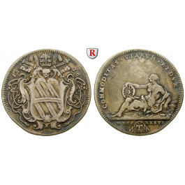 Vatikan, Clemens XII., Testone 1736, ss