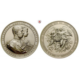 Österreich, Kaiserreich, Kronprinz Rudolf, Silbermedaille 1881, prfr.