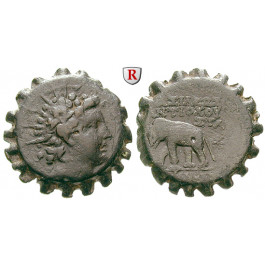 Syrien, Königreich, Antiochos VI., Bronze, serratus 144-142 v.Chr., ss