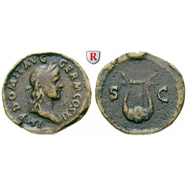 Römische Kaiserzeit, Domitianus, Semis 85, ss+