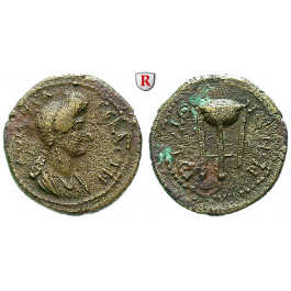 Römische Provinzialprägungen, Lydien, Thyateira, Domitia, Frau des Domitianus, Bronze 81-96, ss