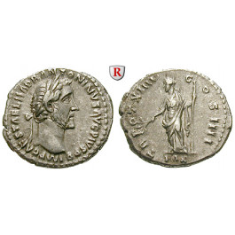 Römische Kaiserzeit, Antoninus Pius, Denar 150-151, vz