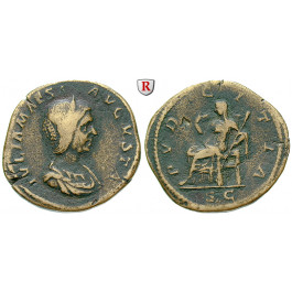 Römische Kaiserzeit, Julia Maesa, Großmutter des Elagabal, Sesterz 218-220, f.ss