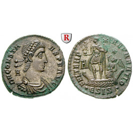 Römische Kaiserzeit, Constans, Bronze 348-350, vz+