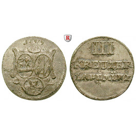 Löwenstein, gemeinschaftlich, 3 Kreuzer 1805, ss+