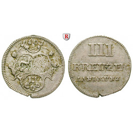 Löwenstein, gemeinschaftlich, 3 Kreuzer 1803, ss+