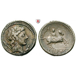 Römische Republik, P. Crepusius, Denar 82 v.Chr., ss-vz