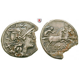 Römische Republik, L. Saufeius, Denar 152 v.Chr., vz+