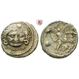 Römische Republik, L. Plautius Plancus, Denar 47 v.Chr., ss
