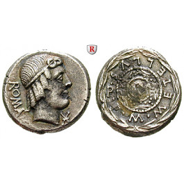 Römische Republik, M. Caecilius Metellus, Denar 82-80 v.Chr., ss+