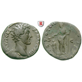 Römische Kaiserzeit, Marcus Aurelius, Caesar, As 148-149, ss