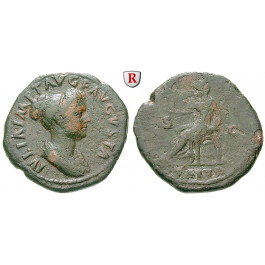 Römische Kaiserzeit, Julia Titi, Tochter des Titus, Dupondius 80-81, f.ss/s+