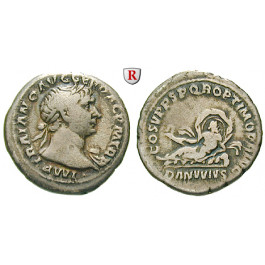 Römische Kaiserzeit, Traianus, Denar 103-111, ss