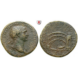 Römische Kaiserzeit, Traianus, Sesterz 107-110, s