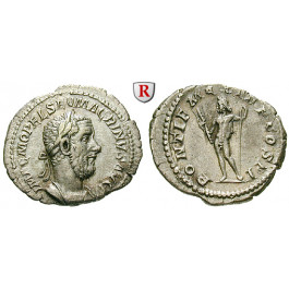 Römische Kaiserzeit, Macrinus, Denar 217, ss-vz