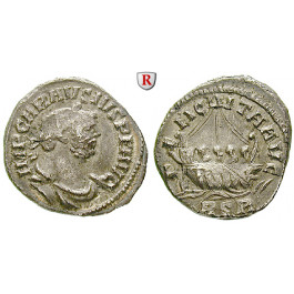 Römische Kaiserzeit, Carausius, Denar, ss+