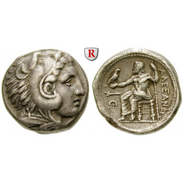 Makedonien, Königreich, Alexander III. der Grosse, Tetradrachme 336-323 v.Chr., ss+