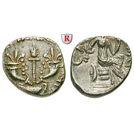 Britannien, Atrebates, Verica, Silbereinheit 25-35, ss-vz