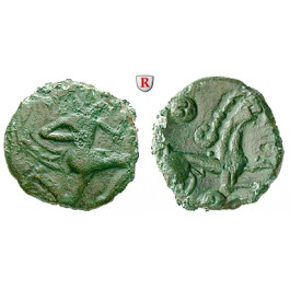Nordgallien und Gallia Belgica, Veliocasses, Bronze Mitte 1. Jh.v.Chr., ss+