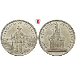 Schützen, Deutschland, Zinnmedaille 1862, vz