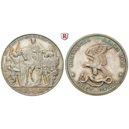 Deutsches Kaiserreich, Preussen, Wilhelm II., 3 Mark 1913, Der König rief, PP, J. 110