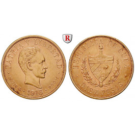 Kuba, 10 Pesos 1916, 15,04 g fein, f.vz