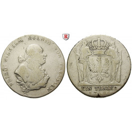 Brandenburg-Preussen, Königreich Preussen, Friedrich Wilhelm II., Taler 1791, ss