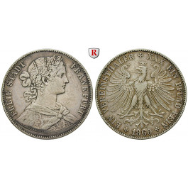 Frankfurt, Stadt, Vereinstaler 1860, ss