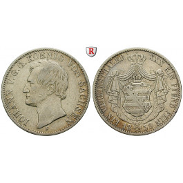 Sachsen, Königreich Sachsen, Johann, Vereinstaler 1859, ss