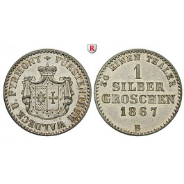 Waldeck, Fürstentum, Georg Victor, Silbergroschen 1867, vz