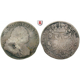 Sachsen, Albertinische Linie, Friedrich August II., 1/3 Taler 1755, s+