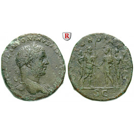 Römische Kaiserzeit, Caracalla, Sesterz 210-211, f.ss