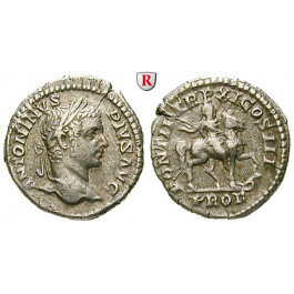 Römische Kaiserzeit, Caracalla, Denar 208, ss