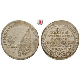 Sachsen, Albertinische Linie, Johann Georg III., 1/24 Taler 1691, f.vz