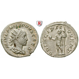 Römische Kaiserzeit, Philippus II., Caesar, Antoninian 245-246, vz