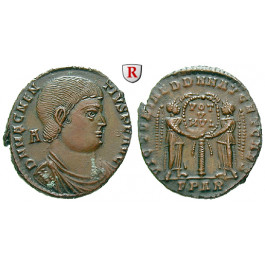 Römische Kaiserzeit, Magnentius, Bronze 350-353, vz-st