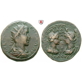 Römische Provinzialprägungen, Kilikien, Seleukeia am Kalykadnos, Trebonianus Gallus, Bronze, ss