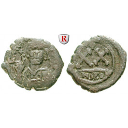 Byzanz, Tiberius II. Constantinus, Halbfollis (20 Nummi), f.ss