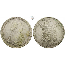 Trier, Bistum, Clemens Wenzeslaus von Sachsen, Konventionstaler 1773, ss