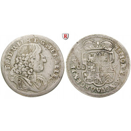 Brandenburg-Preussen, Kurfürstentum Brandenburg, Friedrich Wilhelm, 2/3 Taler 1675, ss