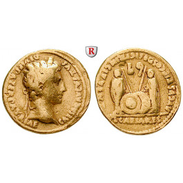 Römische Kaiserzeit, Augustus, Aureus 2/1 v.Chr., f.ss