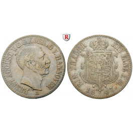 Braunschweig, Königreich Hannover, Ernst August, Taler 1847, ss