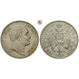 Schwarzburg, Rudolstadt, Albert, Vereinstaler 1867, ss-vz