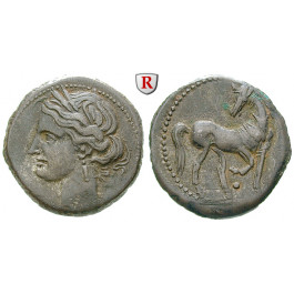 Zeugitana, Karthago, Bronze 221-210 v.Chr., ss+