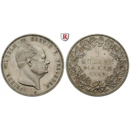 Hohenzollern, Hohenzollern-Sigmaringen, Friedrich Wilhelm IV. von Preußen, Gulden 1852, vz