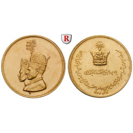 Iran, Mohammed Riza Pahlevi, Goldmedaille 1968, 9,36 g fein, vz-st